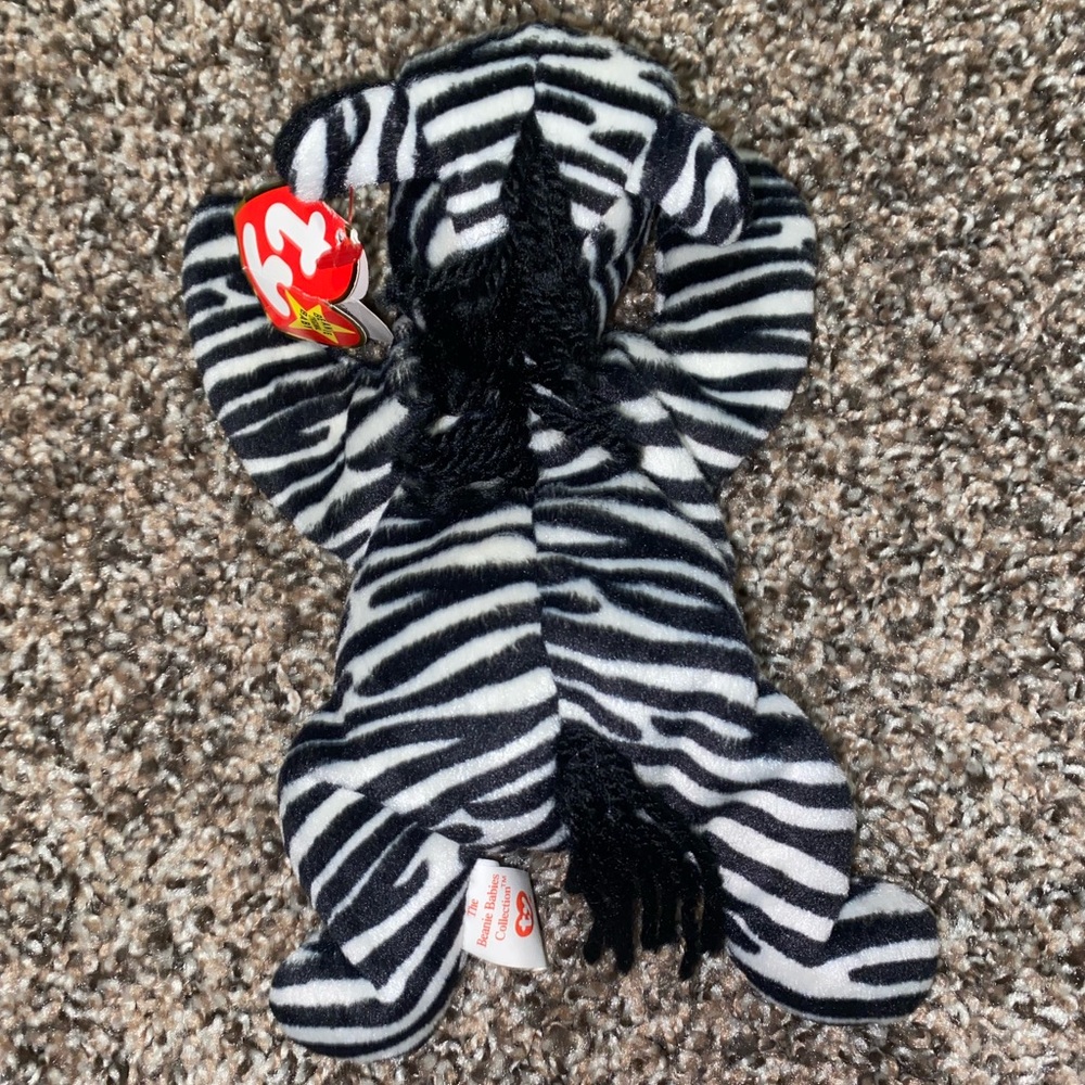TY Zebra Striped Plush Toy - Picture 3 of 4